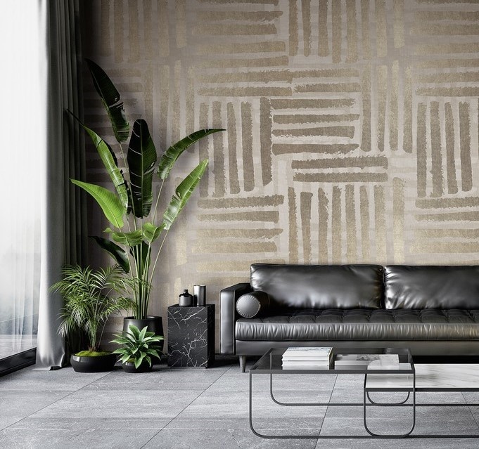 Shop - Estelle Mural - Beige | Annandale Wallpapers